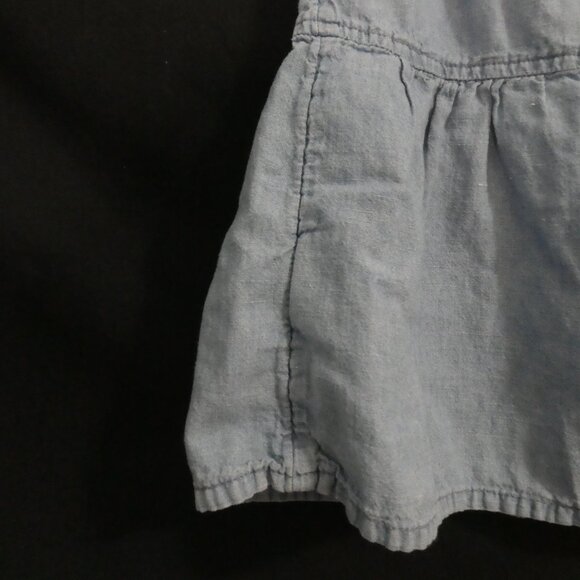 BABY GAP Toddler 3 years Button-Up Sleeveless Denim Dress With Collar - Picture 12 of 15